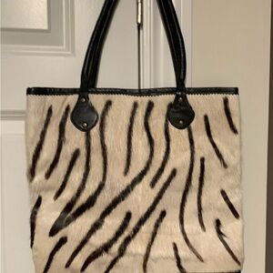 Stylish Zebra Print Tote Bag